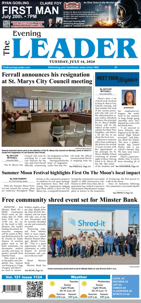 Cover of The Evening Leader