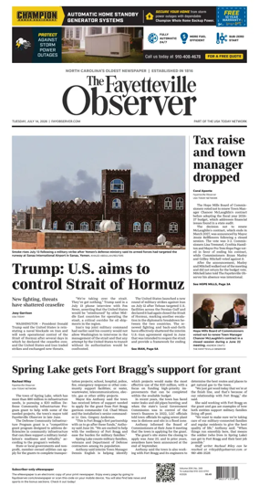 Cover of The Fayetteville Observer