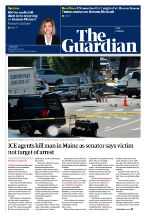 Cover of The Guardian (USA)