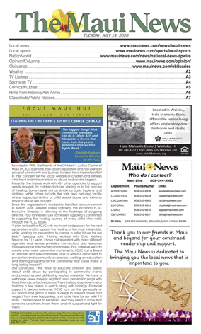 Cover of The Maui News