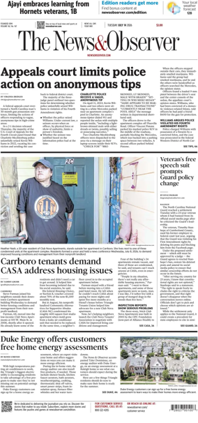 Cover of The News & Observer