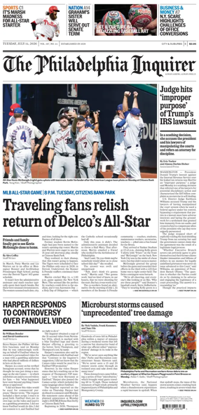 Cover of The Philadelphia Inquirer (South Jersey edition)
