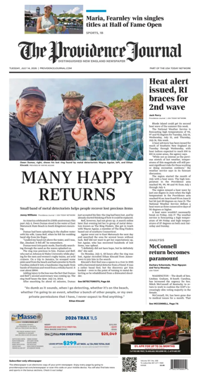 Cover of The Providence Journal
