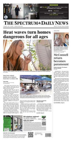 Cover of The Spectrum & Daily News