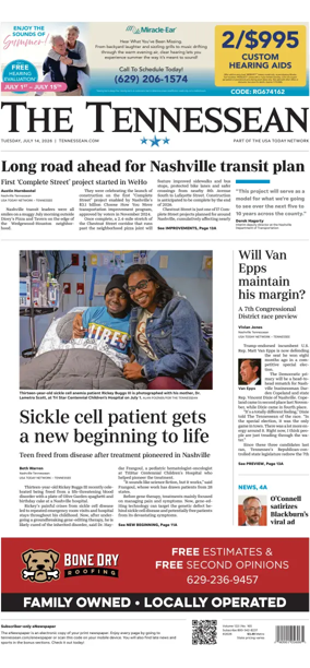 Cover of The Tennessean