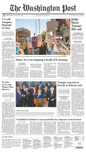 Cover of The Washington Post