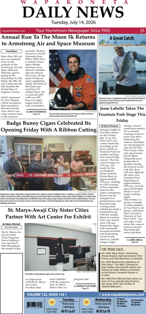 Cover of Wapakoneta Daily News