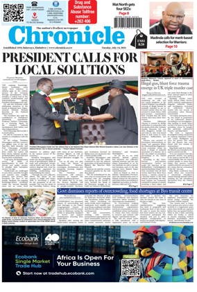 Cover of Chronicle (Zimbabwe)