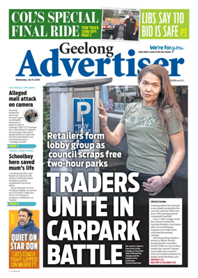 Cover of Geelong Advertiser