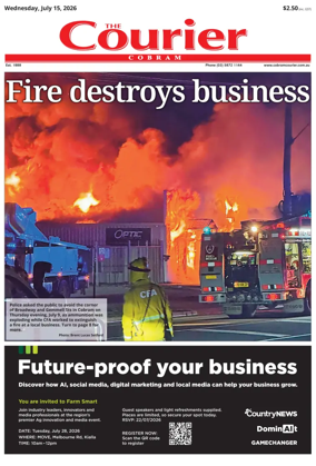 Cover of The Cobram Courier