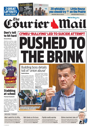 Cover of The Courier-Mail