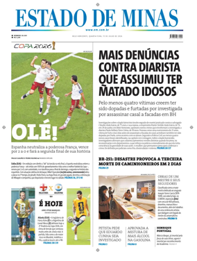 Cover of Estado de Minas (Brazil)