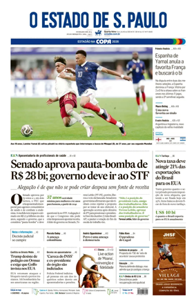Cover of O Estado de S. Paulo