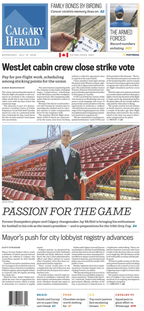 Cover of Calgary Herald