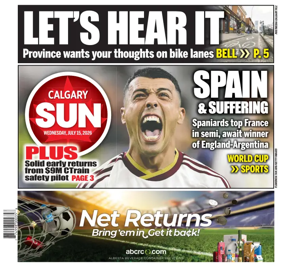 Cover of Calgary Sun
