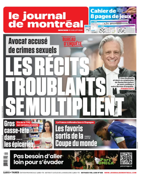 Cover of Le Journal de Montreal