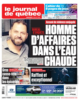 Cover of Le Journal de Quebec
