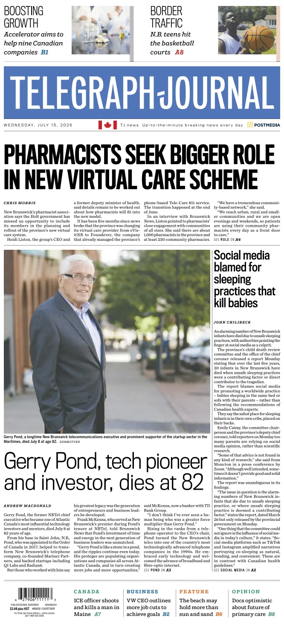 Cover of Telegraph-Journal