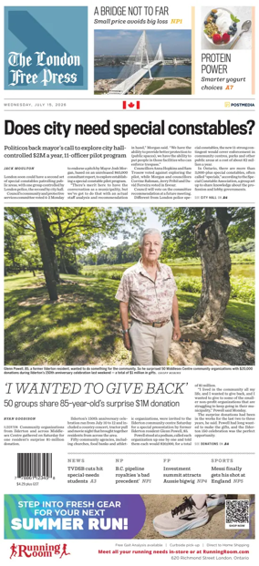 Cover of The London Free Press