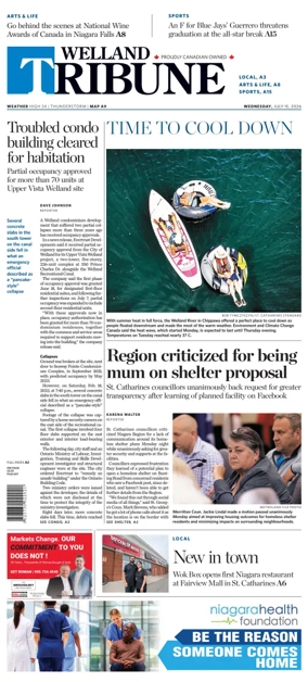 Cover of The Welland Tribune