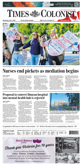 Cover of Times Colonist