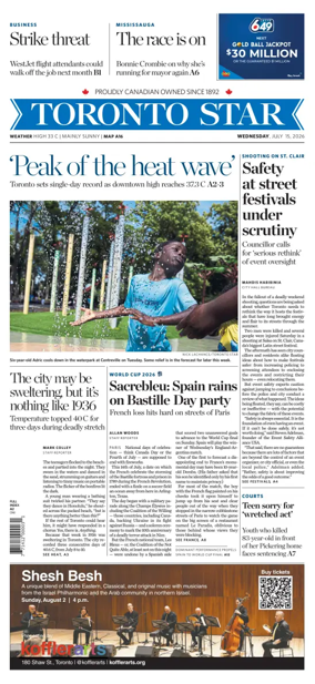 Cover of Toronto Star