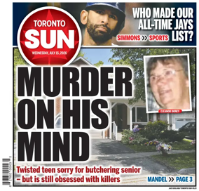 Cover of Toronto Sun
