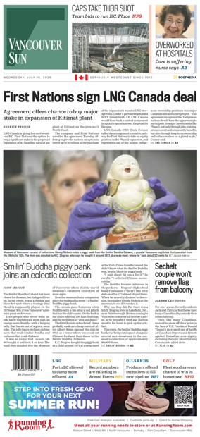 Cover of Vancouver Sun