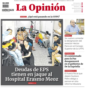 Cover of La Opinion