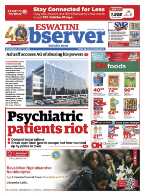 Cover of Eswatini Observer