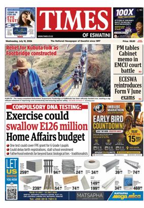 Cover of Times of Eswatini