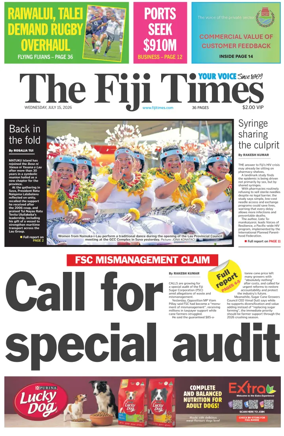 Cover of The Fiji Times
