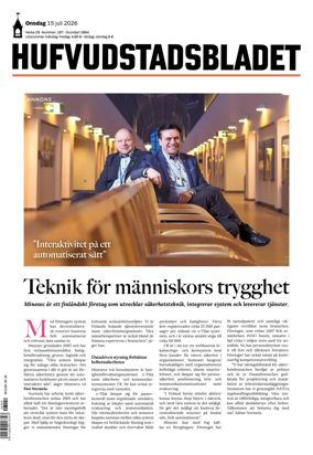 Cover of Hufvudstadsbladet
