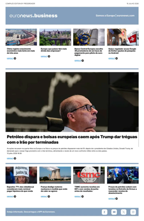 Cover of Euronews Business (Portuguese)