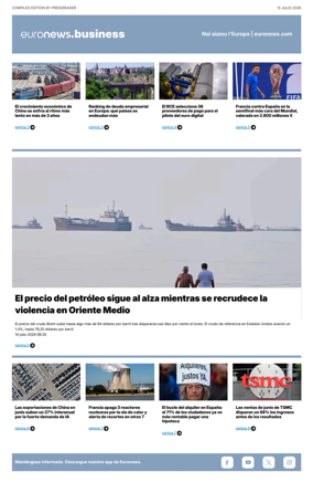 Cover of Euronews Business (Spanish) Compiled Edition