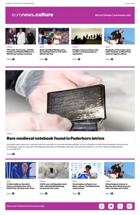 Cover of Euronews Culture and Sport Compiled Edition