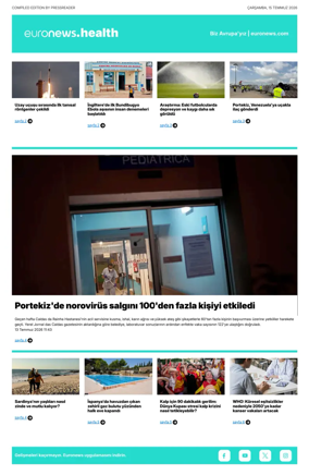 Cover of Euronews Health (Turkish) Compiled Edition