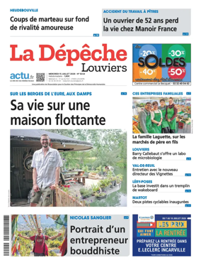 Cover of La Depeche Louviers