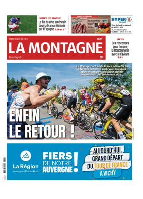 Cover of La Montagne (Vichy)