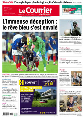Cover of Le Courrier de l’Ouest (Saumur)