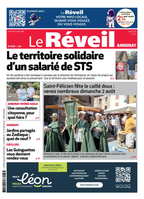 Cover of Le Reveil du Vivarais – edition Annonay