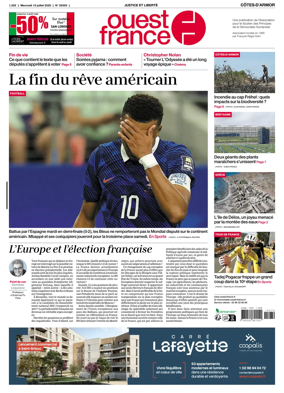 Cover of Ouest France (Dinan)