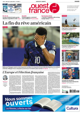 Cover of Ouest France (Les Herbiers / Montaigu)