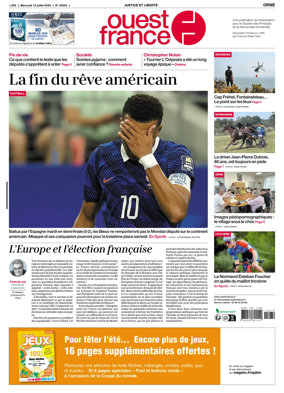 Cover of Ouest France (Orne)