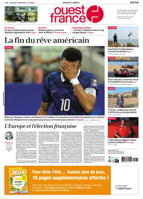 Cover of Ouest France (Sarthe)