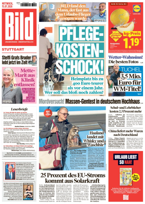 Cover of BILD Stuttgart