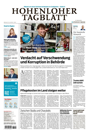 Cover of Hohenloher Tagblatt