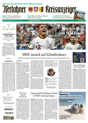Cover of Iserlohner Kreisanzeiger und Zeitung (Iserlohn)
