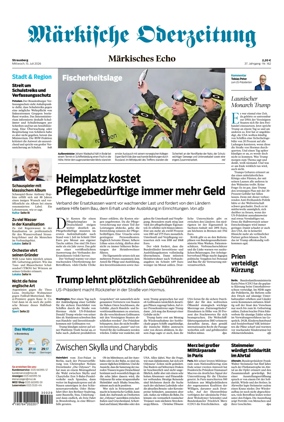 Cover of Markische Oderzeitung Strausberg