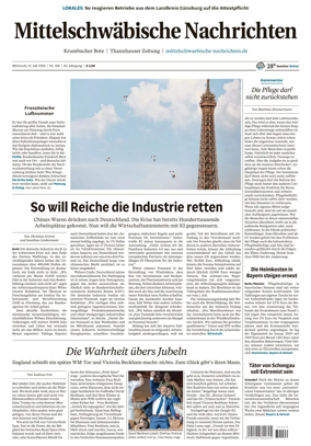 Cover of Mittelschwaebische Nachrichten